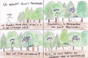 Le voleur et la police de la forêt - page 1 (Nov 10, 2023)